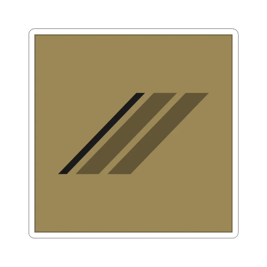 France Army OR 3 LowVis (Military Rank) STICKER Vinyl Kiss-Cut Decal 2 Inch White - The Sticker Space