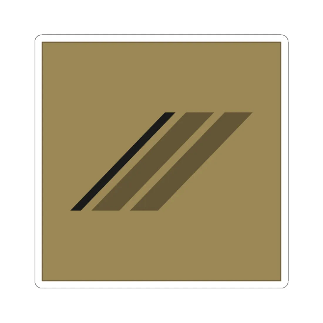 France Army OR 3 LowVis (Military Rank) STICKER Vinyl Kiss-Cut Decal 3 Inch White - The Sticker Space