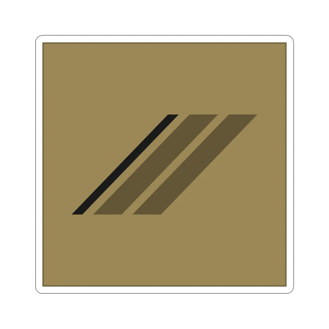 France Army OR 3 LowVis (Military Rank) STICKER Vinyl Kiss-Cut Decal 4 Inch White - The Sticker Space