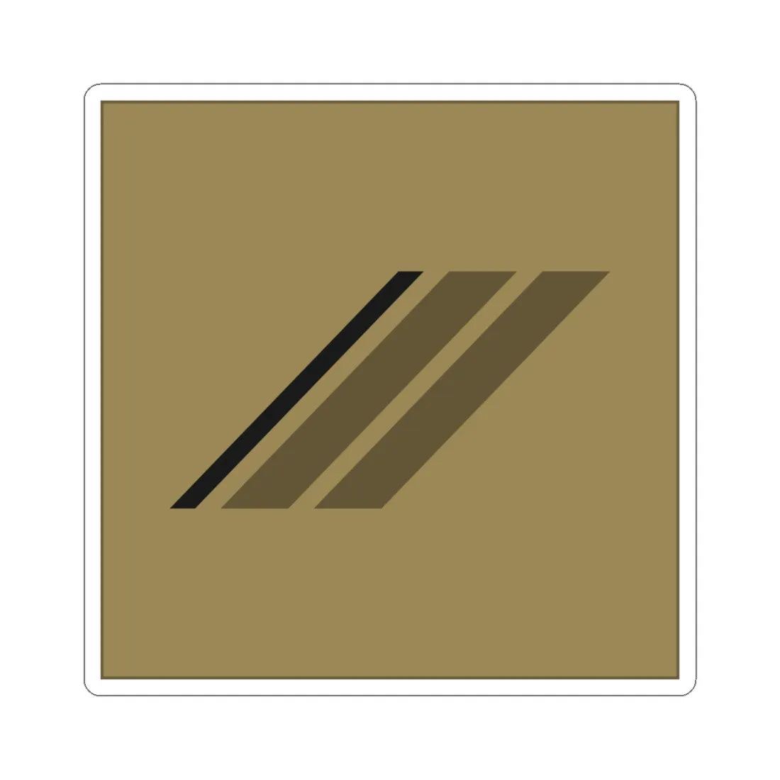 France Army OR 3 LowVis (Military Rank) STICKER Vinyl Kiss-Cut Decal 6 Inch White - The Sticker Space