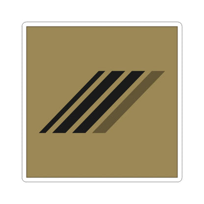 France Army OR 4b LowVis (Military Rank) STICKER Vinyl Kiss-Cut Decal 3 Inch White - The Sticker Space