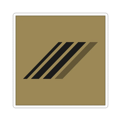 France Army OR 4b LowVis (Military Rank) STICKER Vinyl Kiss-Cut Decal 6 Inch White - The Sticker Space