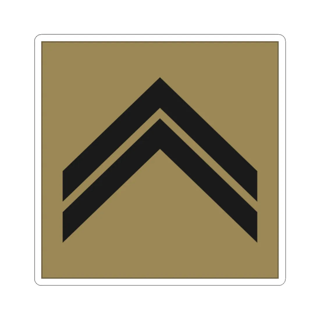 France Army OR 5 LowVis (Military Rank) STICKER Vinyl Kiss-Cut Decal 2 Inch White - The Sticker Space