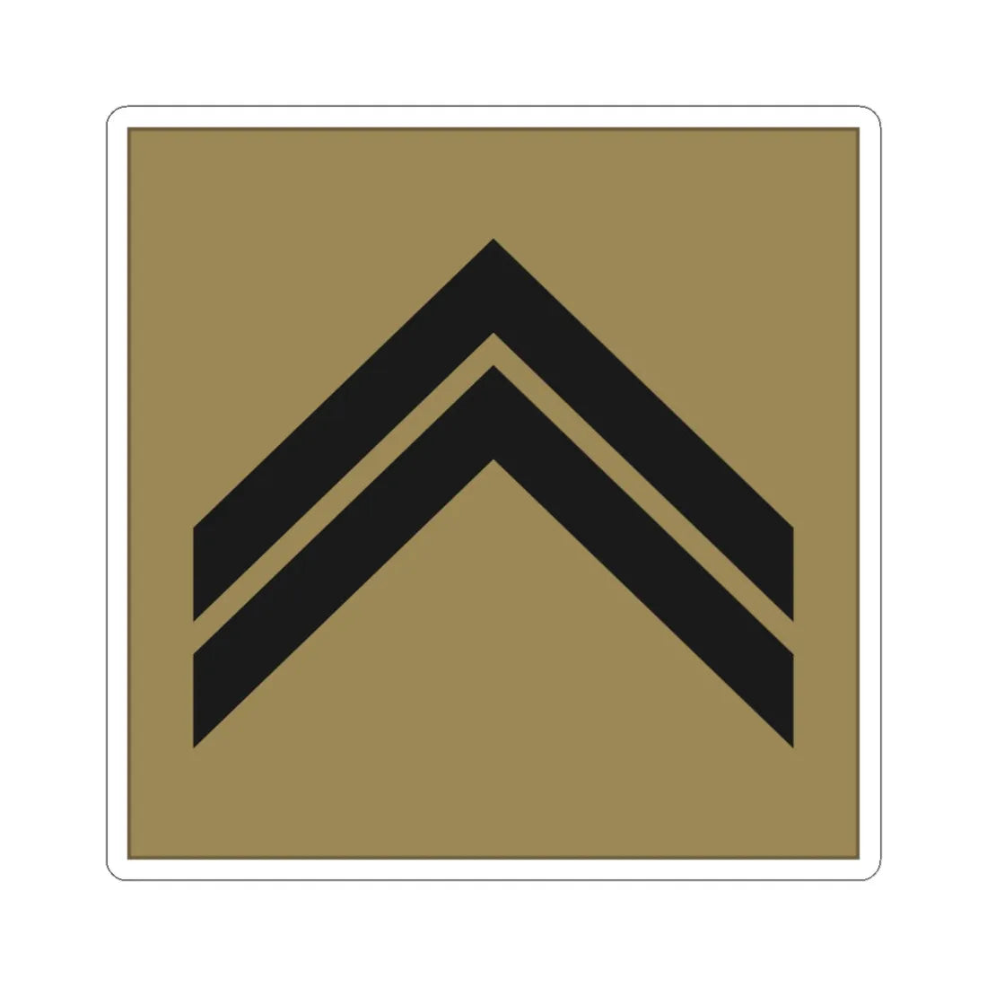 France Army OR 5 LowVis (Military Rank) STICKER Vinyl Kiss-Cut Decal 3 Inch White - The Sticker Space