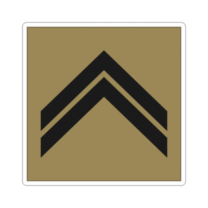 France Army OR 5 LowVis (Military Rank) STICKER Vinyl Kiss-Cut Decal 4 Inch White - The Sticker Space