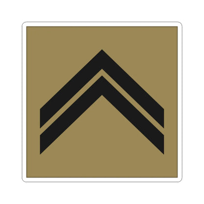 France Army OR 5 LowVis (Military Rank) STICKER Vinyl Kiss-Cut Decal 6 Inch White - The Sticker Space