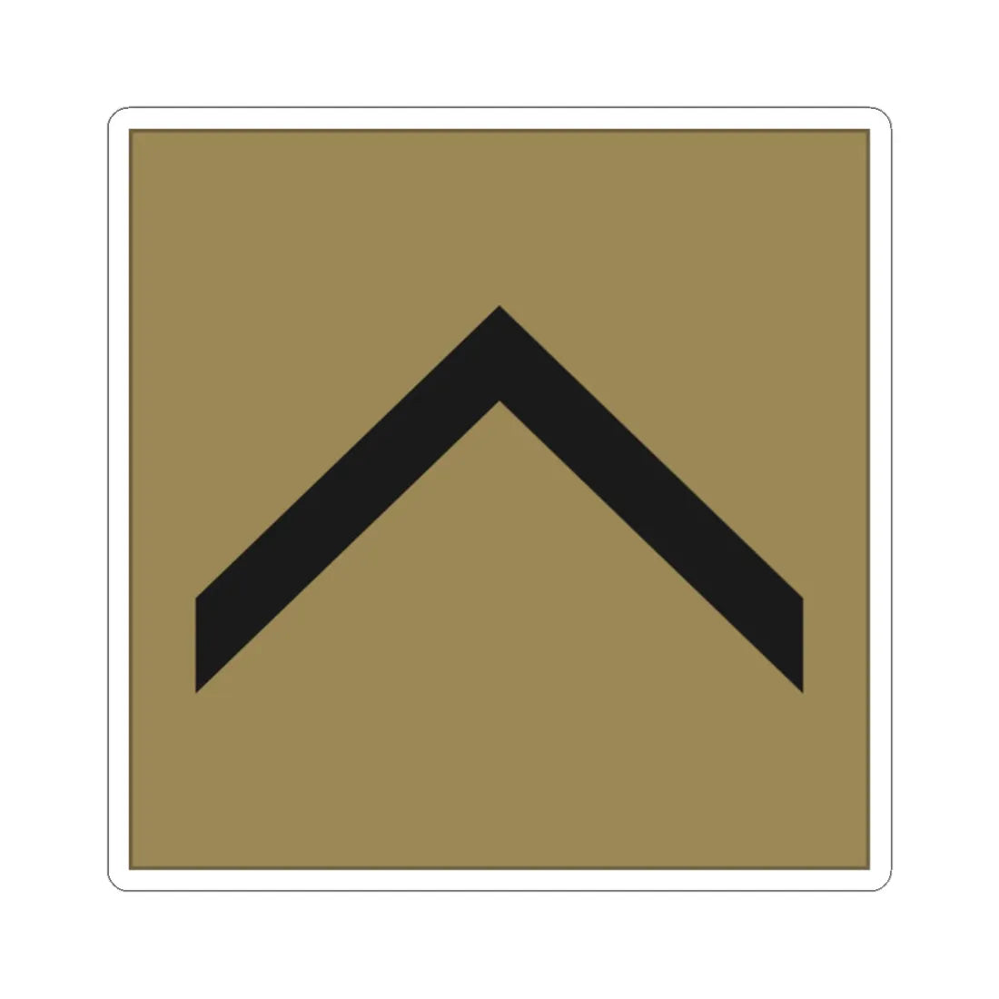 France Army OR 5D LowVis (Military Rank) STICKER Vinyl Kiss-Cut Decal 2 Inch White - The Sticker Space