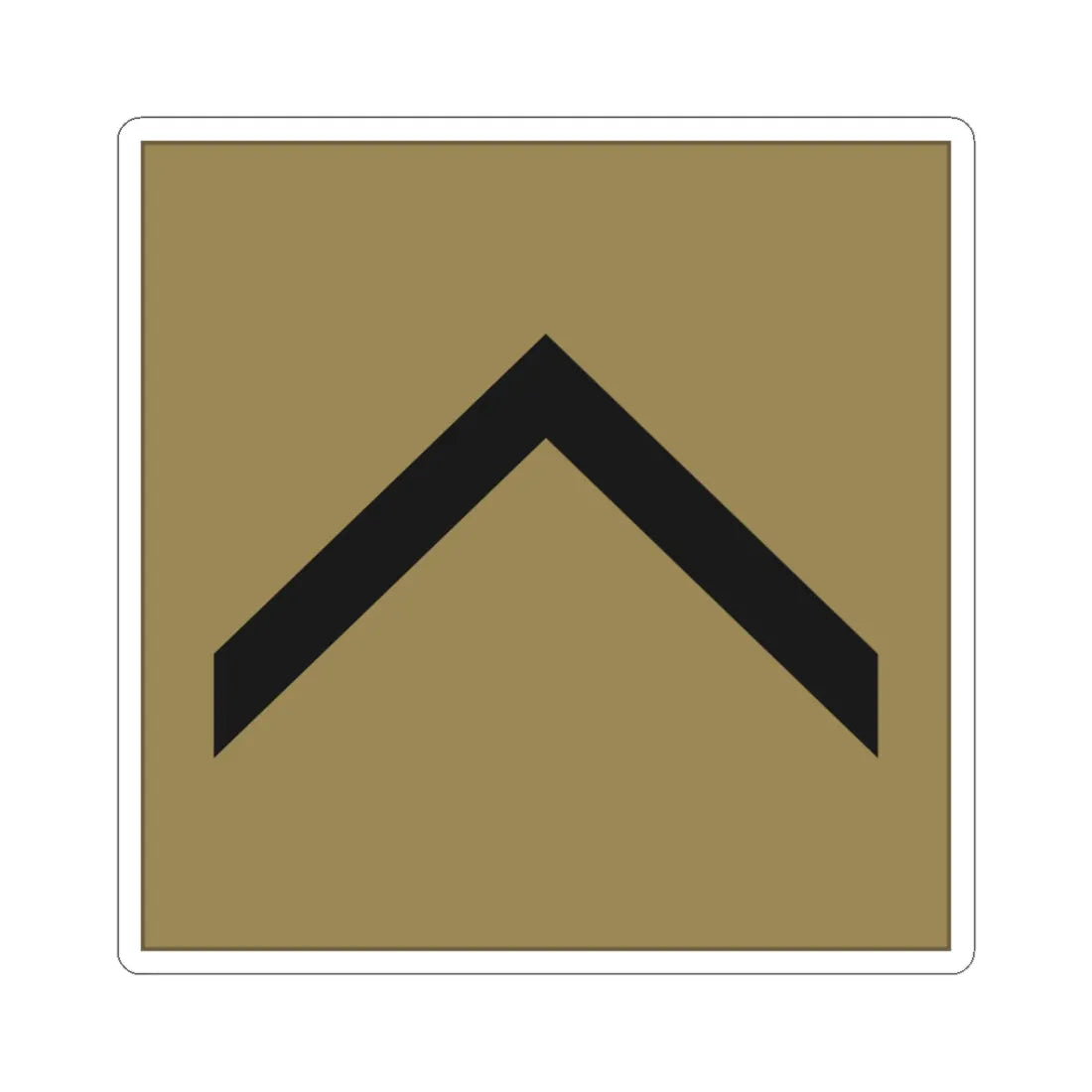 France Army OR 5D LowVis (Military Rank) STICKER Vinyl Kiss-Cut Decal 3 Inch White - The Sticker Space