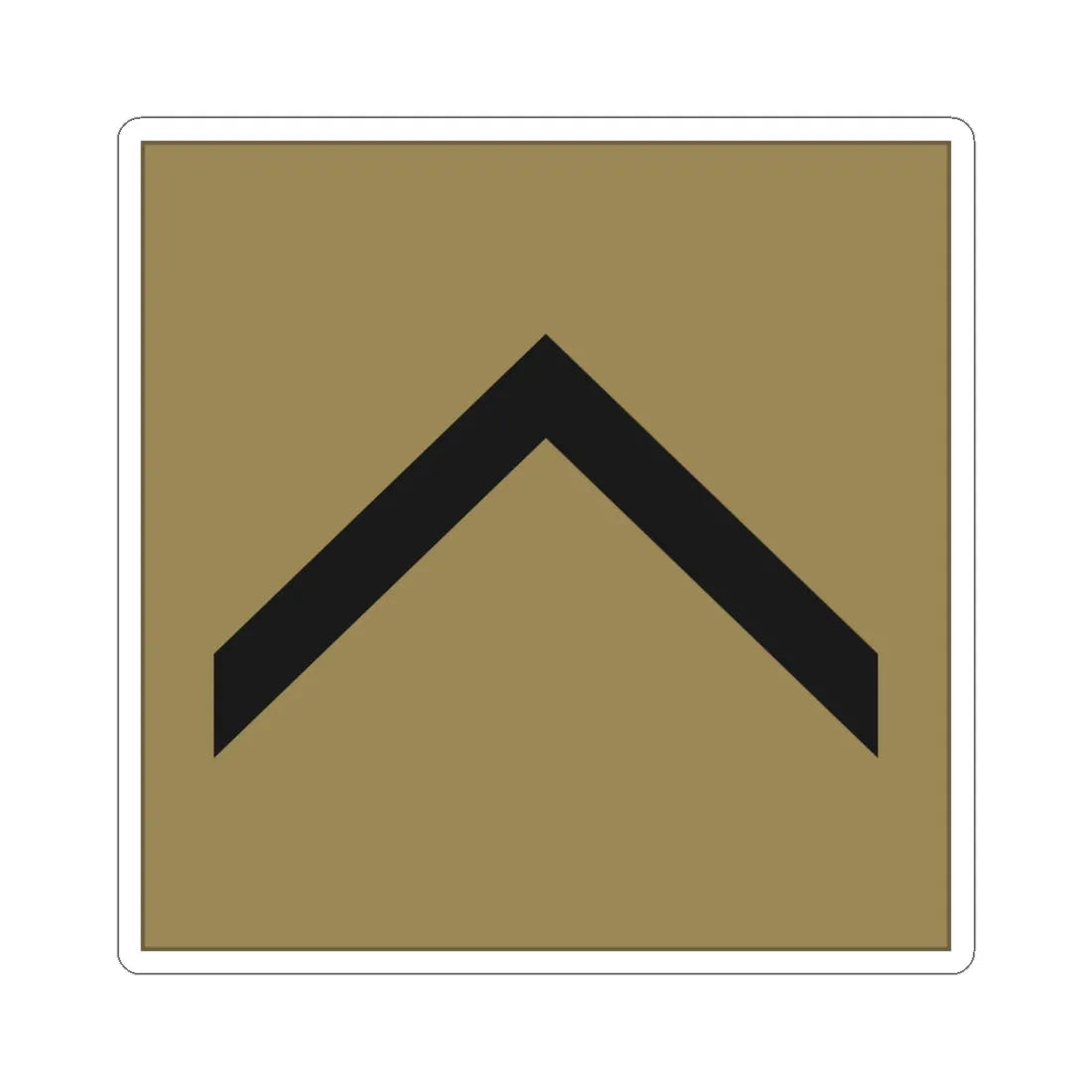 France Army OR 5D LowVis (Military Rank) STICKER Vinyl Kiss-Cut Decal 4 Inch White - The Sticker Space