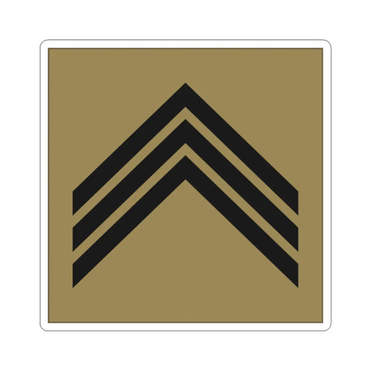 France Army OR 6 LowVis (Military Rank) STICKER Vinyl Kiss-Cut Decal 2 Inch White - The Sticker Space