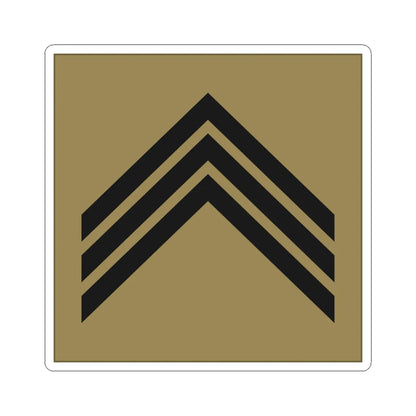 France Army OR 6 LowVis (Military Rank) STICKER Vinyl Kiss-Cut Decal 4 Inch White - The Sticker Space