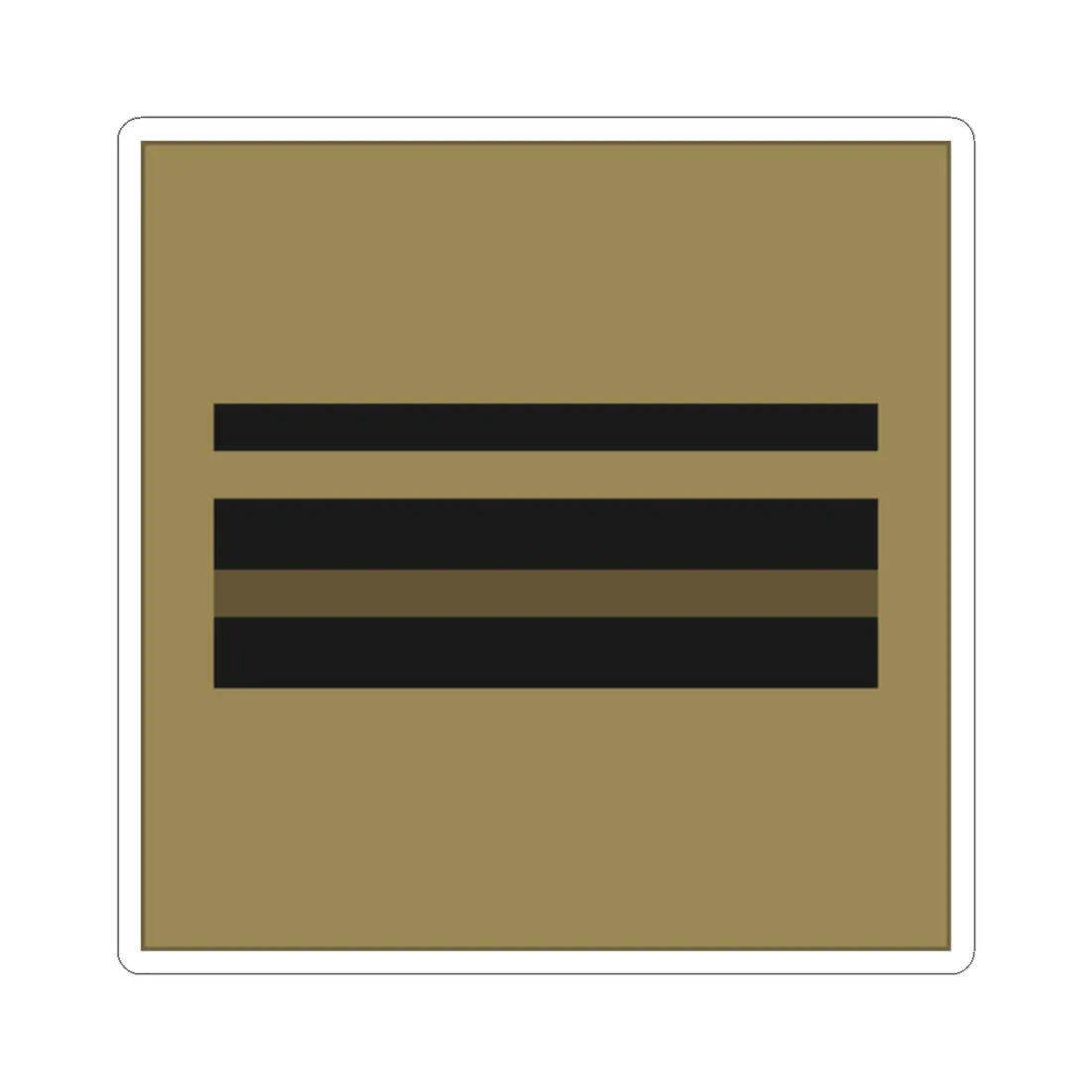 France Army OR 9b LowVis (Military Rank) STICKER Vinyl Kiss-Cut Decal 2 Inch White - The Sticker Space