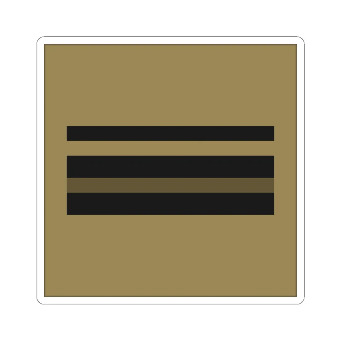 France Army OR 9b LowVis (Military Rank) STICKER Vinyl Kiss-Cut Decal 3 Inch White - The Sticker Space