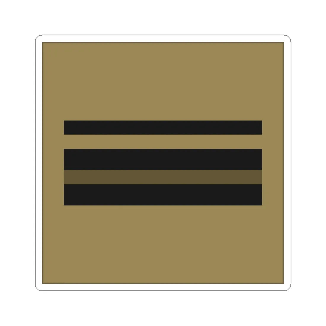 France Army OR 9b LowVis (Military Rank) STICKER Vinyl Kiss-Cut Decal 6 Inch White - The Sticker Space