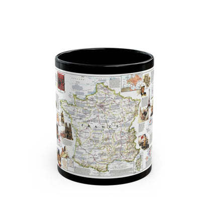 France- - Historical Evolution of a Nation (1989) (Map) Black Coffee Mug-11oz-The Sticker Space