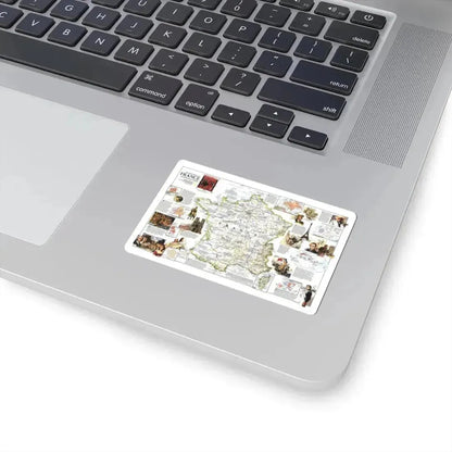 France- - Historical Evolution of a Nation (1989) (Map) STICKER Vinyl Kiss-Cut Decal - The Sticker Space