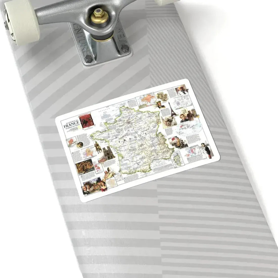 France- - Historical Evolution of a Nation (1989) (Map) STICKER Vinyl Kiss-Cut Decal - The Sticker Space