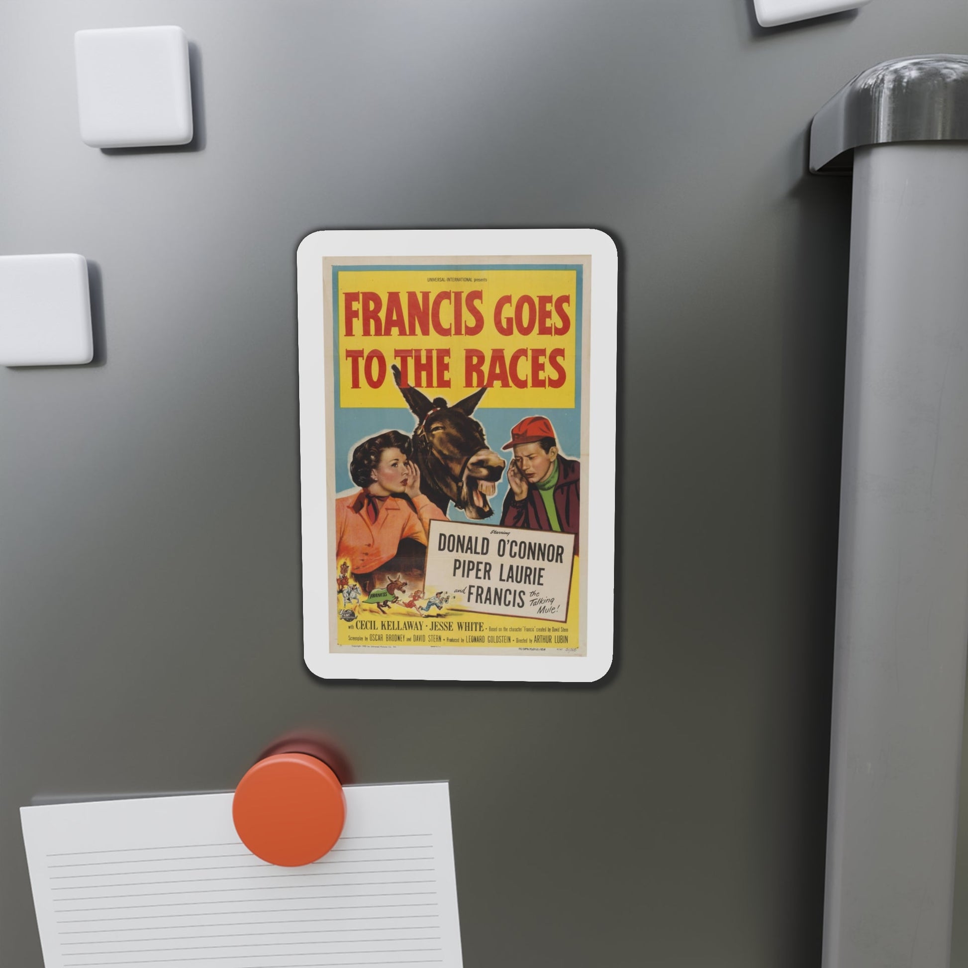 Francis Goes to the Races 1951 Movie Poster Die-Cut Magnet-The Sticker Space