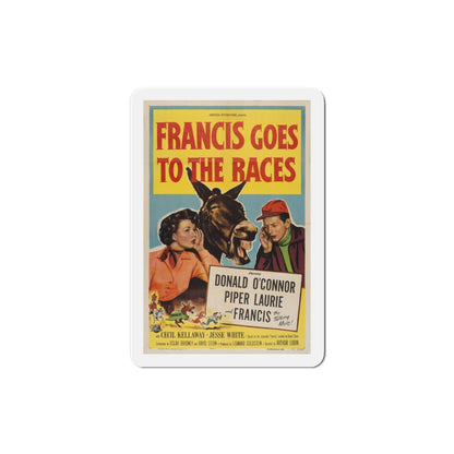 Francis Goes to the Races 1951 Movie Poster Die-Cut Magnet-4 Inch-The Sticker Space