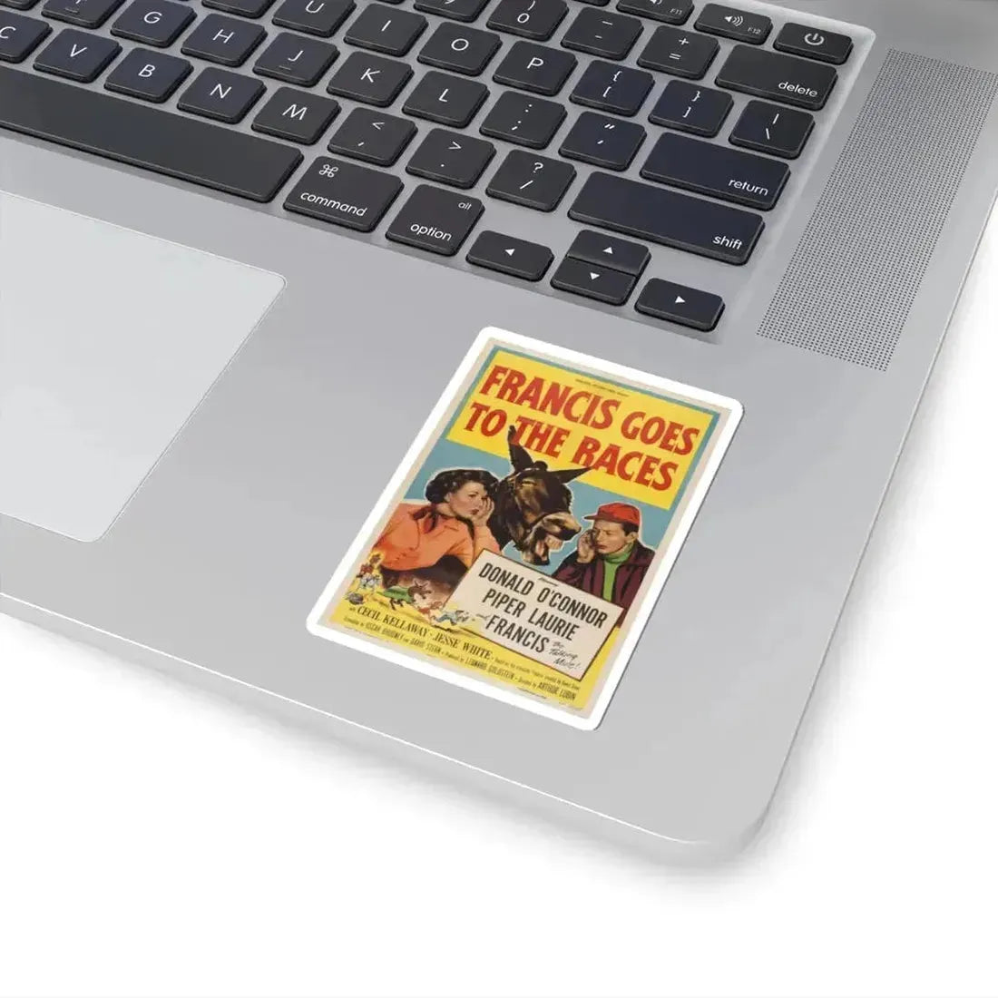 Francis Goes to the Races 1951 Movie Poster - STICKER Vinyl Kiss-Cut Decal - The Sticker Space