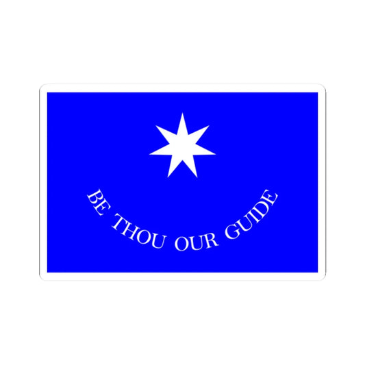 Francis Leopold McClintocks sledge flag 1852-1854 (Ireland) STICKER Vinyl Kiss-Cut Decal 2 Inch White - The Sticker Space