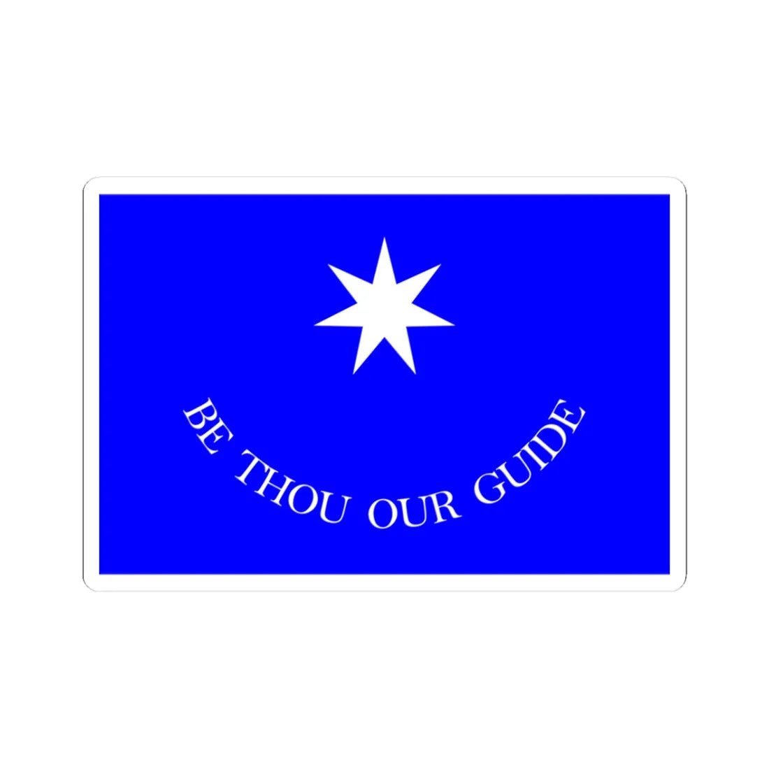 Francis Leopold McClintocks sledge flag 1852-1854 (Ireland) STICKER Vinyl Kiss-Cut Decal 3 Inch White - The Sticker Space