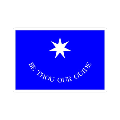 Francis Leopold McClintocks sledge flag 1852-1854 (Ireland) STICKER Vinyl Kiss-Cut Decal 3 Inch White - The Sticker Space