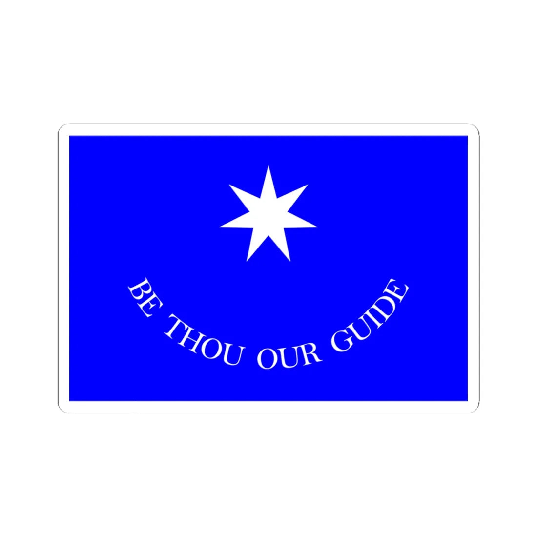 Francis Leopold McClintocks sledge flag 1852-1854 (Ireland) STICKER Vinyl Kiss-Cut Decal 4 Inch White - The Sticker Space