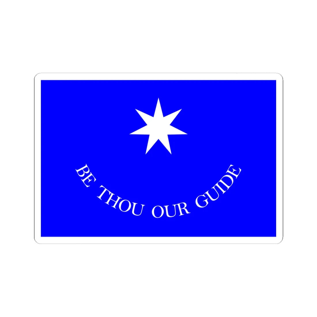 Francis Leopold McClintocks sledge flag 1852-1854 (Ireland) STICKER Vinyl Kiss-Cut Decal 6 Inch White - The Sticker Space