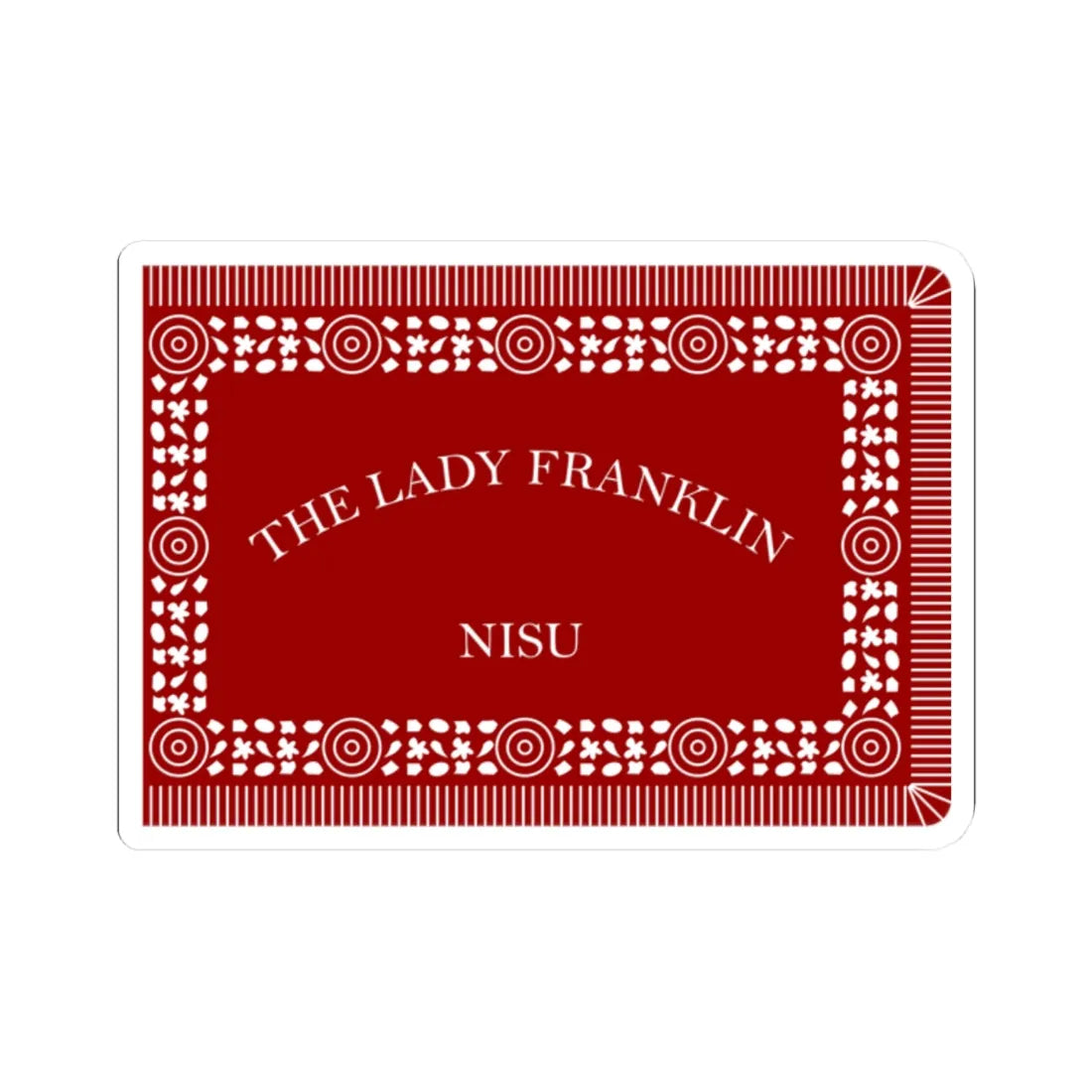 Francis Leopold McClintocks sledge flag 1857-1859 (Ireland) STICKER Vinyl Kiss-Cut Decal 2 Inch White - The Sticker Space