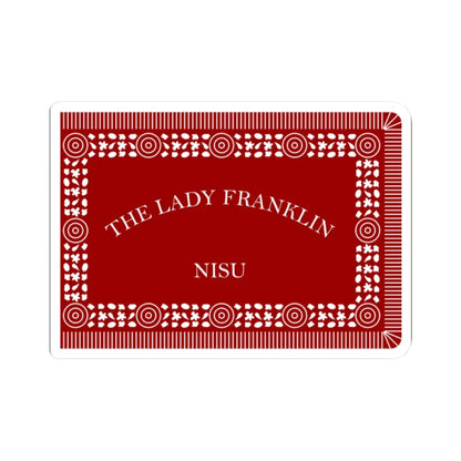 Francis Leopold McClintocks sledge flag 1857-1859 (Ireland) STICKER Vinyl Kiss-Cut Decal 2 Inch White - The Sticker Space