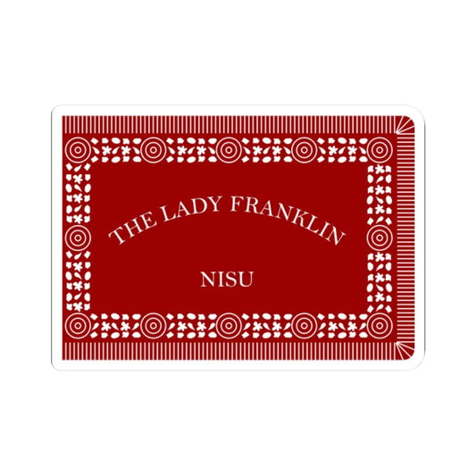 Francis Leopold McClintocks sledge flag 1857-1859 (Ireland) STICKER Vinyl Kiss-Cut Decal 2 Inch White - The Sticker Space