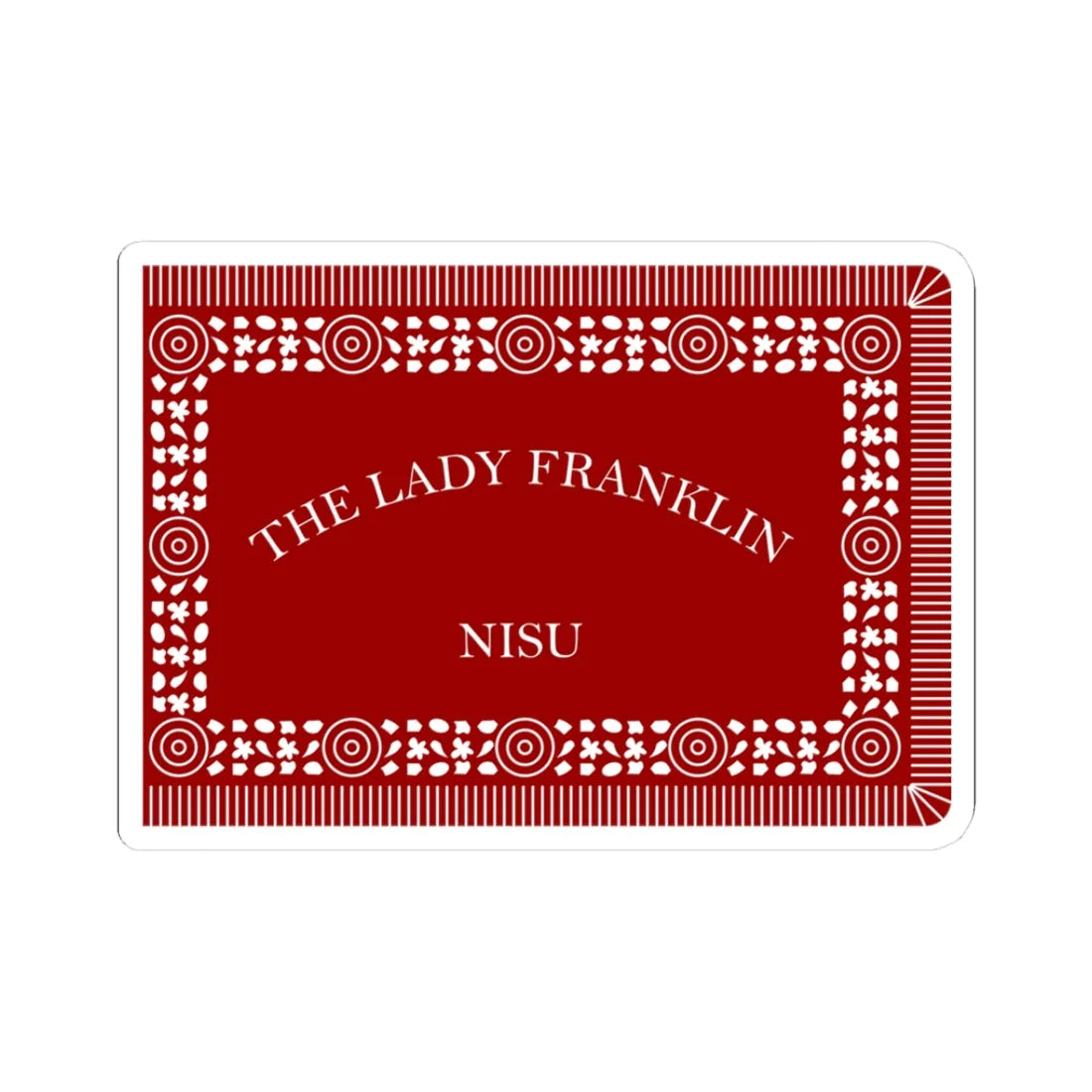 Francis Leopold McClintocks sledge flag 1857-1859 (Ireland) STICKER Vinyl Kiss-Cut Decal 3 Inch White - The Sticker Space