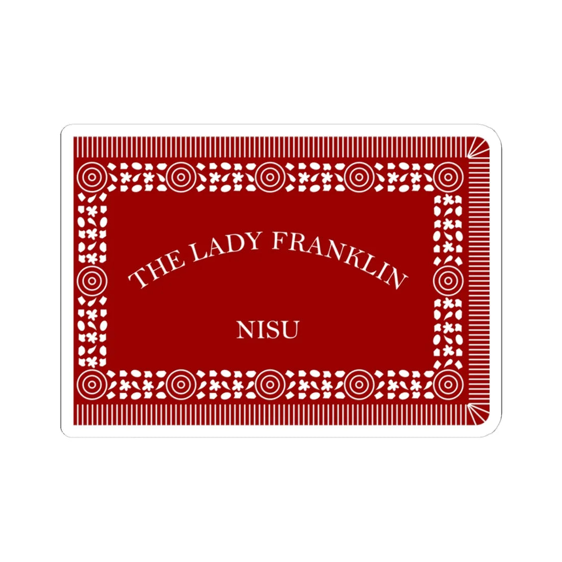 Francis Leopold McClintocks sledge flag 1857-1859 (Ireland) STICKER Vinyl Kiss-Cut Decal 4 Inch White - The Sticker Space