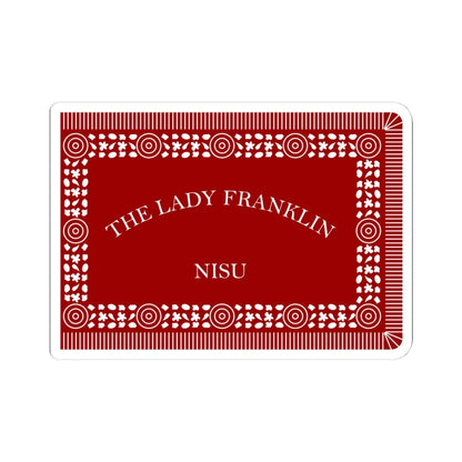 Francis Leopold McClintocks sledge flag 1857-1859 (Ireland) STICKER Vinyl Kiss-Cut Decal 4 Inch White - The Sticker Space