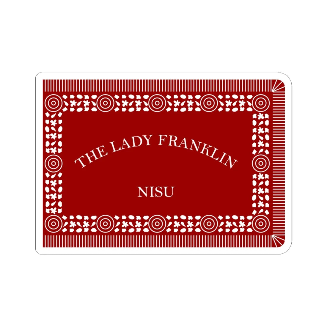 Francis Leopold McClintocks sledge flag 1857-1859 (Ireland) STICKER Vinyl Kiss-Cut Decal 6 Inch White - The Sticker Space