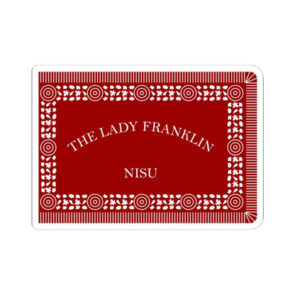 Francis Leopold McClintocks sledge flag 1857-1859 (Ireland) STICKER Vinyl Kiss-Cut Decal 6 Inch White - The Sticker Space