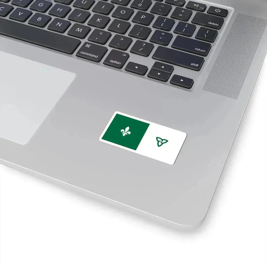 Franco-Ontarian flag (Canada) STICKER Vinyl Kiss-Cut Decal - The Sticker Space