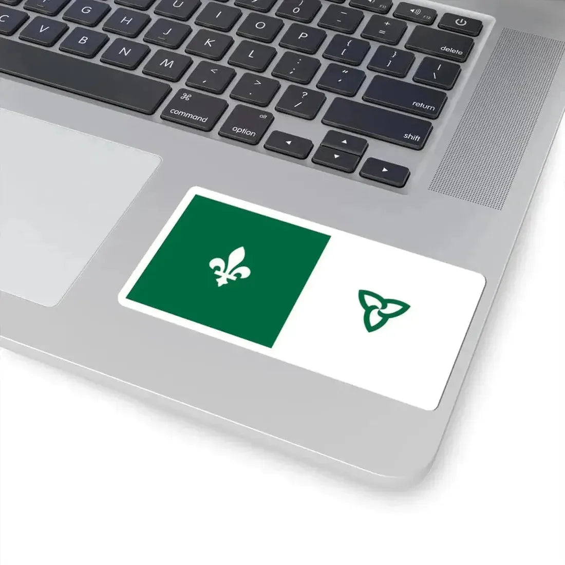 Franco-Ontarian flag (Canada) STICKER Vinyl Kiss-Cut Decal - The Sticker Space