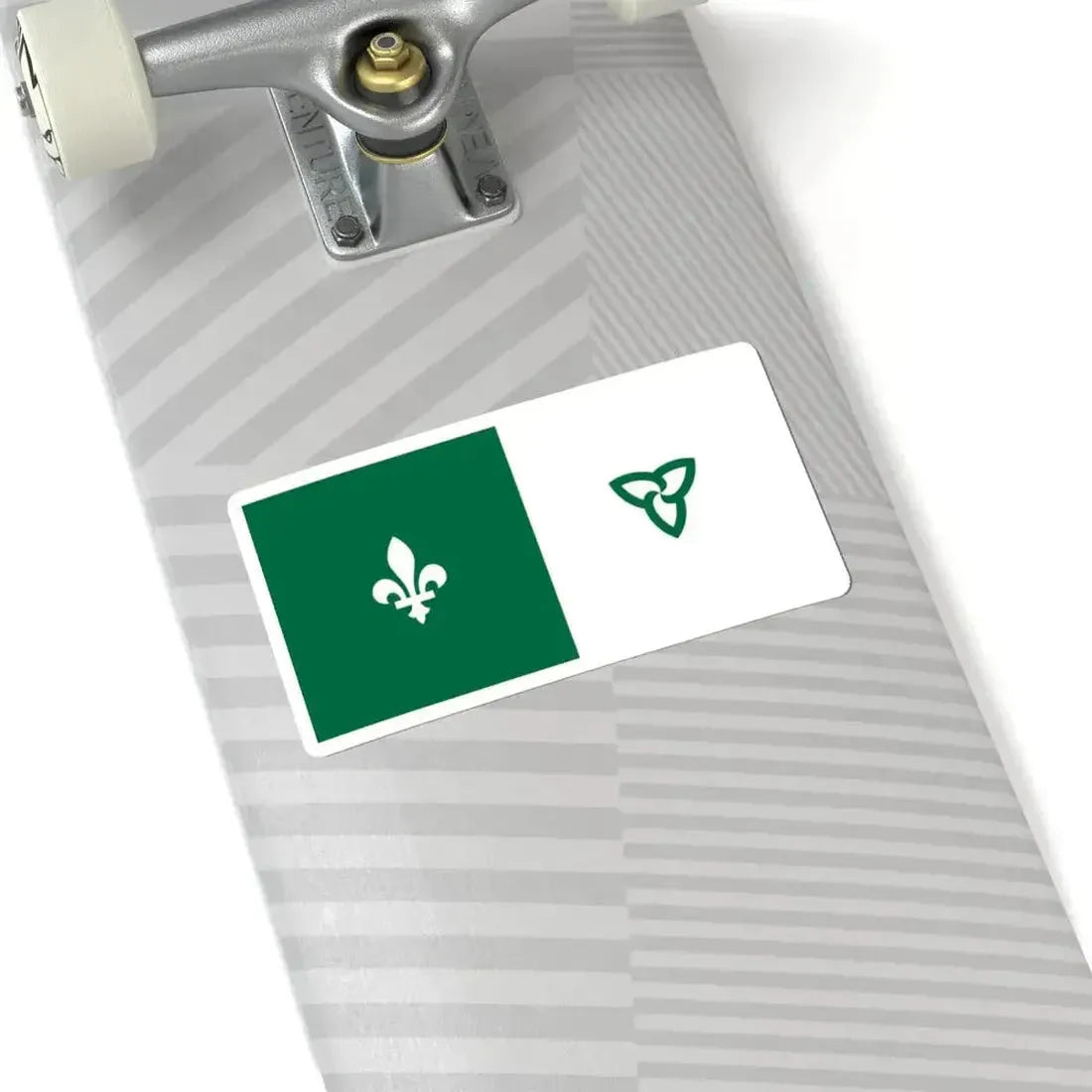 Franco-Ontarian flag (Canada) STICKER Vinyl Kiss-Cut Decal - The Sticker Space