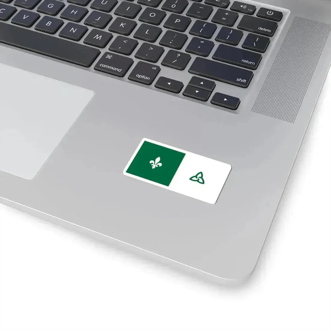 Franco-Ontarian flag variant (Canada) STICKER Vinyl Kiss-Cut Decal - The Sticker Space