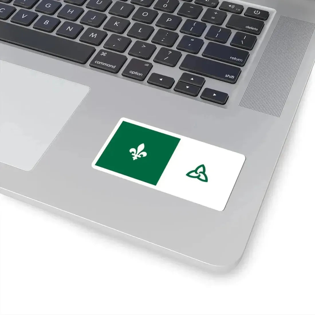 Franco-Ontarian flag variant (Canada) STICKER Vinyl Kiss-Cut Decal - The Sticker Space