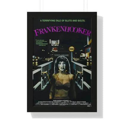 FRANKENHOOKER 1990 - Framed Movie Poster 16″ x 24″ Black - The Sticker Space