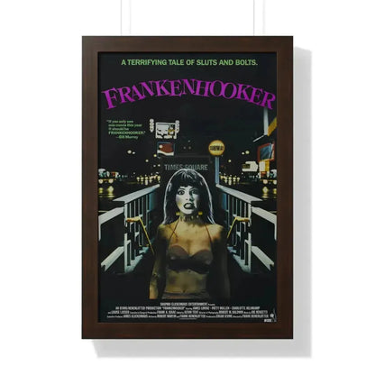 FRANKENHOOKER 1990 - Framed Movie Poster 16″ x 24″ Walnut - The Sticker Space