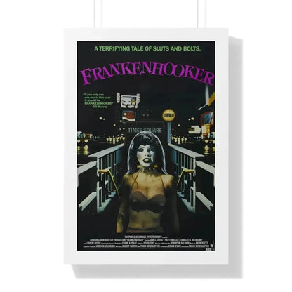 FRANKENHOOKER 1990 - Framed Movie Poster 16″ x 24″ White - The Sticker Space