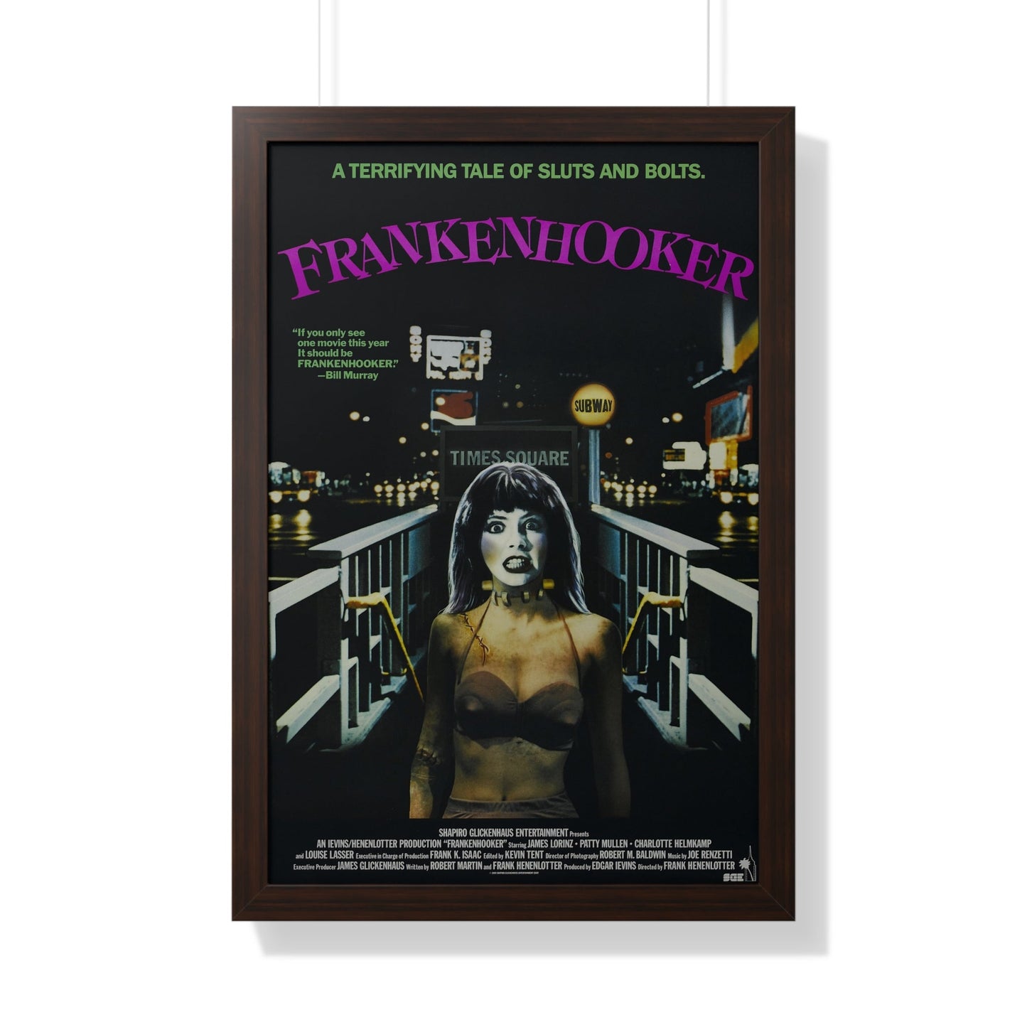 FRANKENHOOKER 1990 - Framed Movie Poster-20" x 30"-The Sticker Space