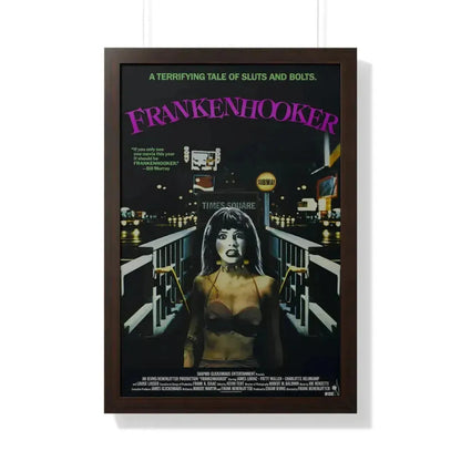 FRANKENHOOKER 1990 - Framed Movie Poster 20" x 30" Walnut - The Sticker Space
