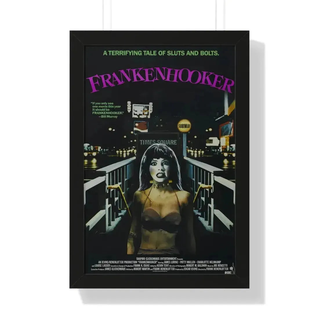 FRANKENHOOKER 1990 - Framed Movie Poster - The Sticker Space