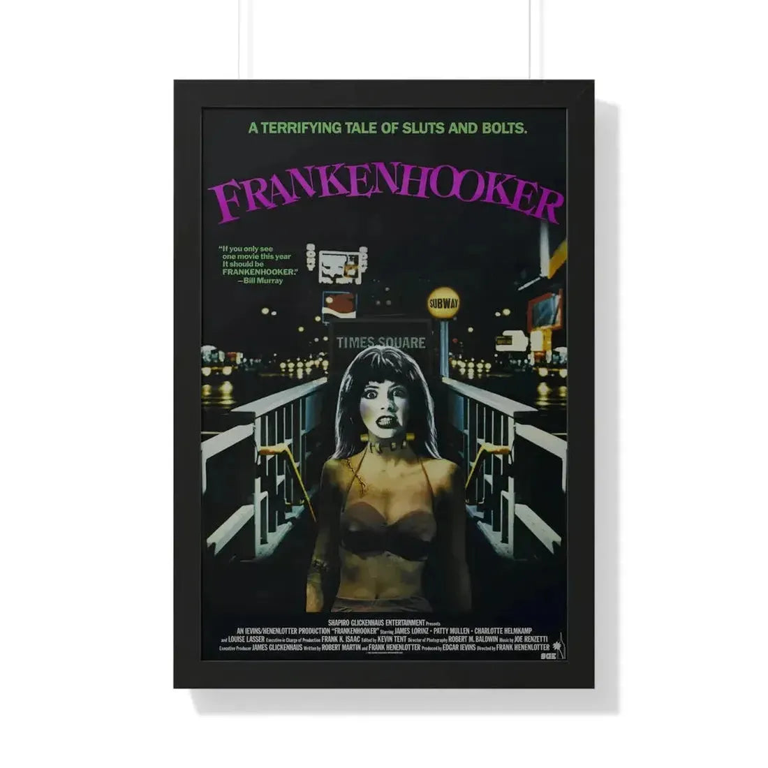 FRANKENHOOKER 1990 - Framed Movie Poster - The Sticker Space