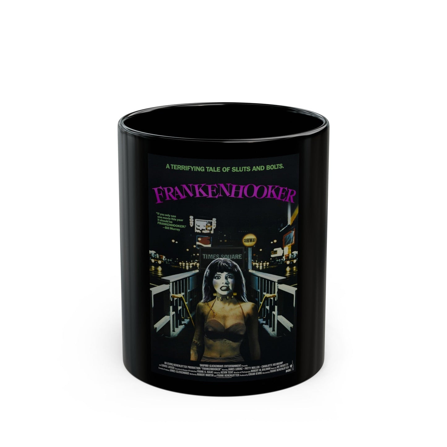 FRANKENHOOKER 1990 Movie Poster - Black Coffee Mug-11oz-The Sticker Space